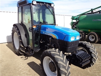 New Holland TN95FA 4WD Cabin Tractor, Auction (0002-3003697 ...