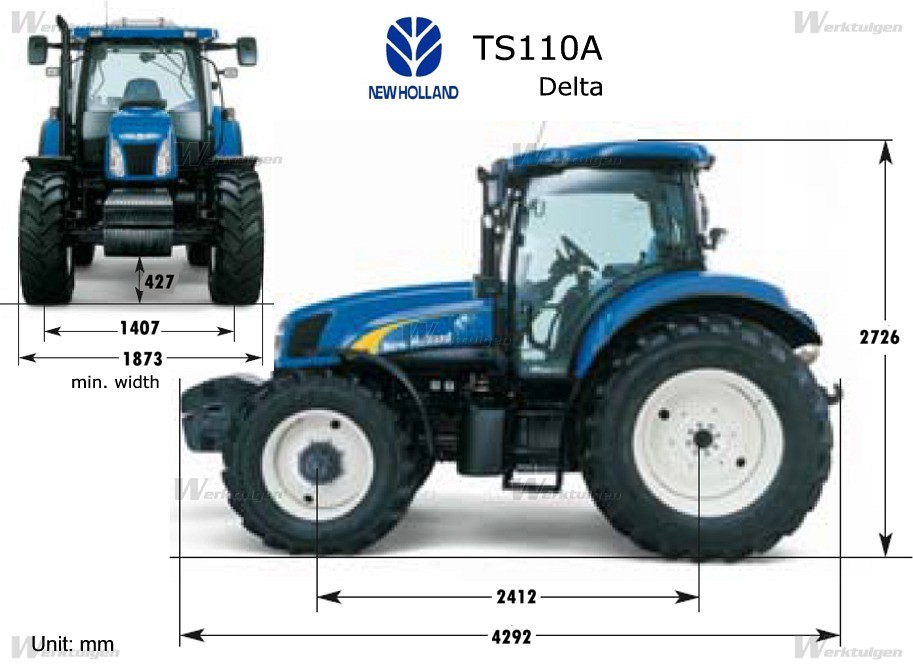 New Holland TS110A Delta - 4wd traktoren - New Holland - Maschine ...