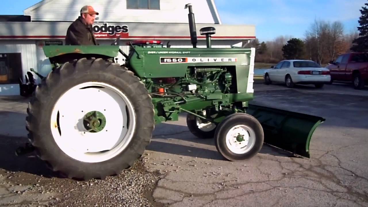 Oliver 1550 Tractor-.mov - YouTube