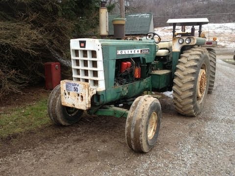 1969 Oliver 2050 Tractor Sold on Ohio Auction: 3/28/13 - YouTube