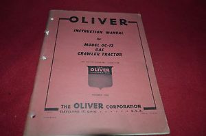 Oliver OC-12 Gas Crawler Tractor Operator's Manual BVPA | eBay