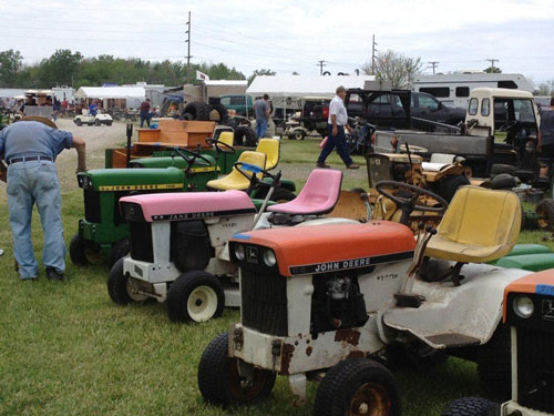 ... of John Deere Patio garden tractors with the one special pink version