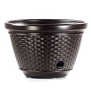 Suncast HPW100 Brown Resin Basket Weave Hose Pot (044365018898) [2]