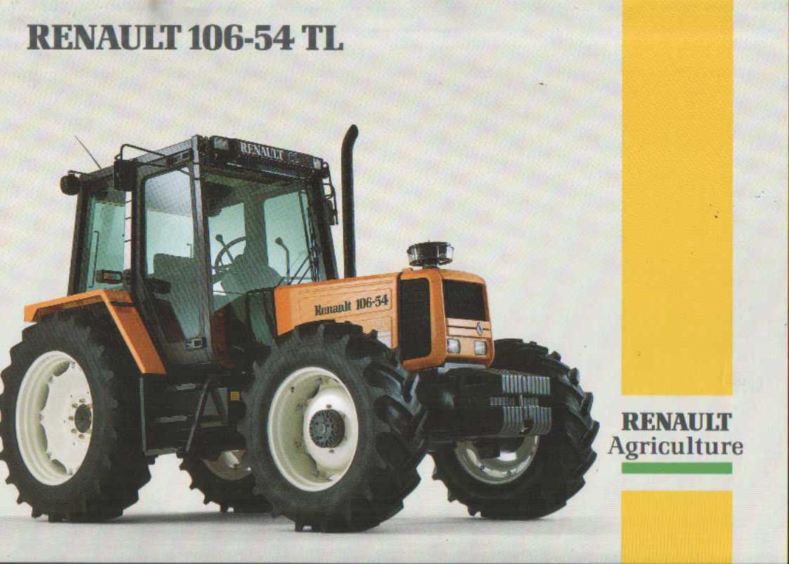 Renault Tractor 106-54 TL Brochure