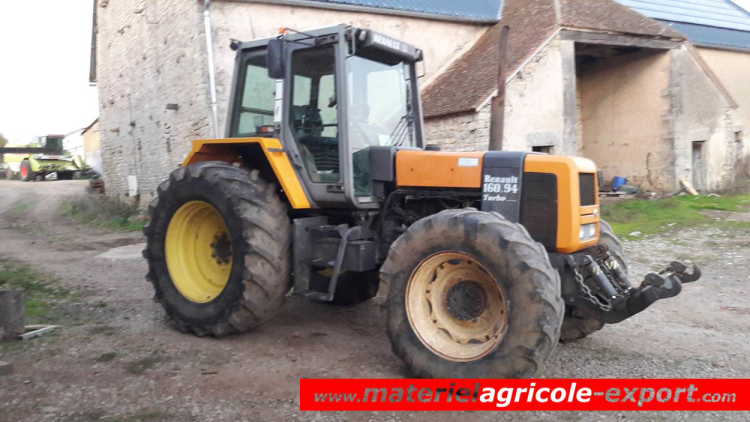 RENAULT 160-94 TZ, occasion tracteur agricole,1996, 160 cv, Bourgogne
