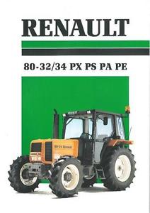 Détails sur RENAULT TRACTEUR 80-32 & 80-34 PX PS PA PE brochure-SW1 ...