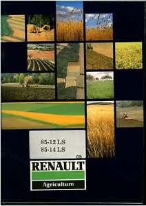 Details about Renault Tractor 85 -12 & 85 - 14 LS Operators Manual