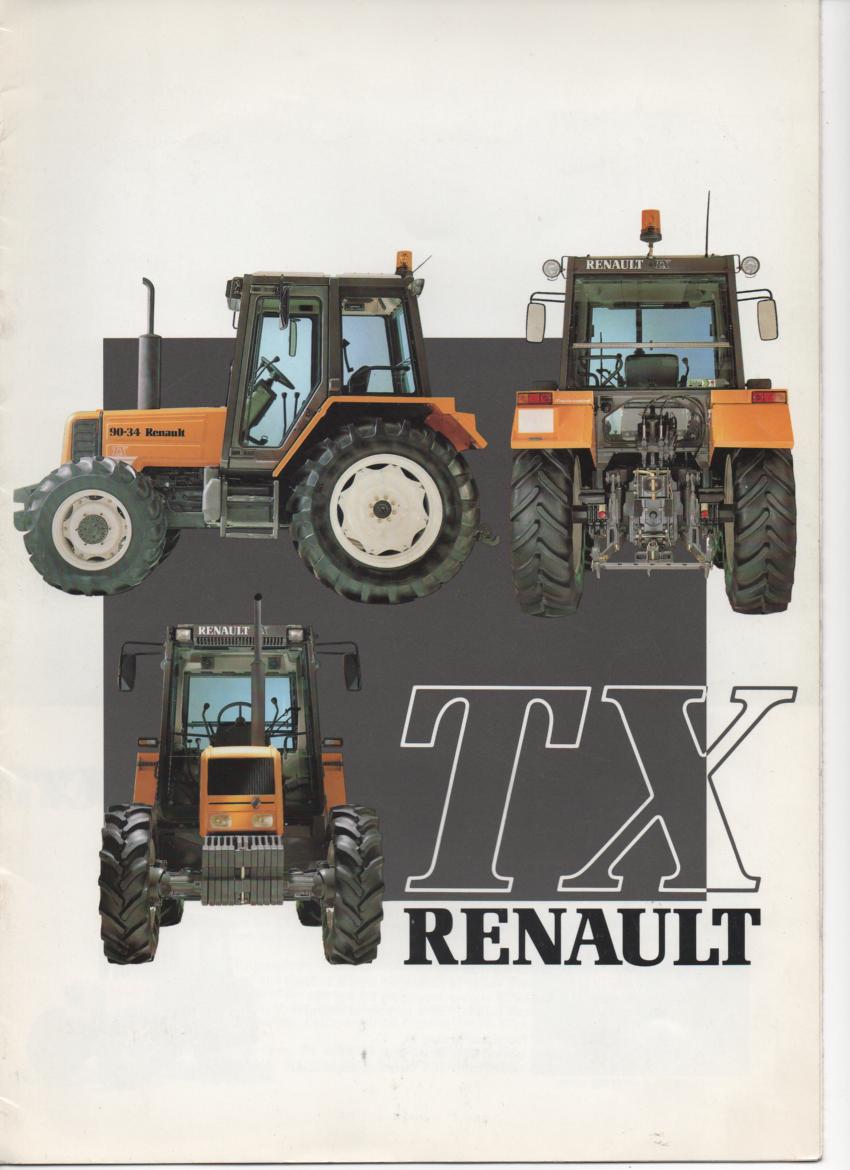 Renault Tractor TX Series - 75-32, 75-34, 85-32, 85-34, 90-32, 90-34 ...