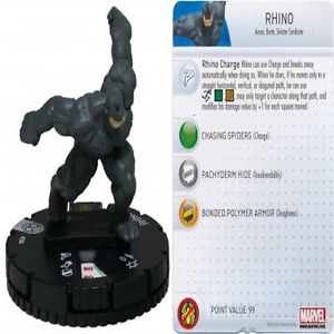 Details over MARVEL HEROCLIX FIGURINE AMAZING SPIDER-MAN : #204 Rhino