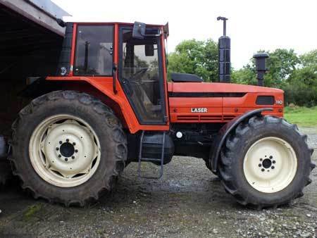 Same Laser 110 HP 4 Wheel Driver Tractor plus topper and ploughs for ...