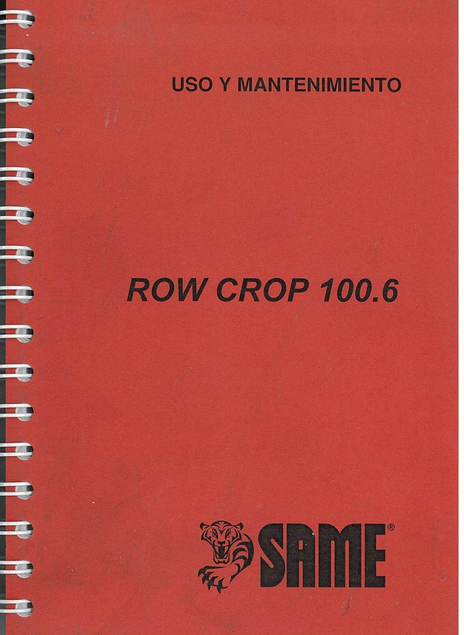 ROW CROP 100.6 - Uso y manutencion (2002 gennaio)