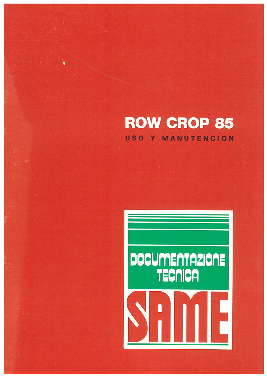 ROW CROP 85 - Uso y manutencion (1983 ottobre)