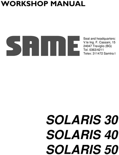 Same Solaris 30 40 50 workshop service repair manual - Pligg