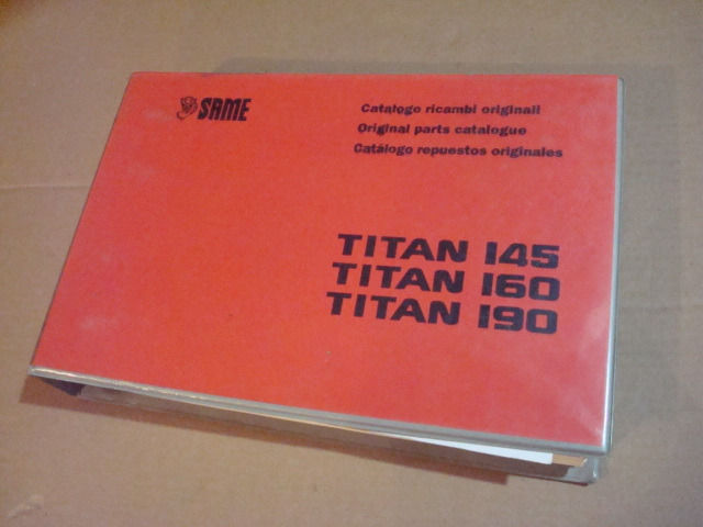 SAME TITAN 145 160 190 PARTS CATALOG MANUAL BO41 | eBay