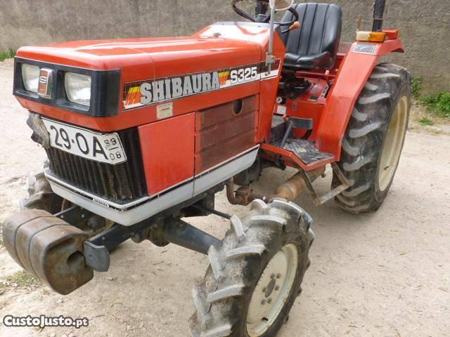 conjunto tractor shibaura s325 alfaias e reboque tractor shibaura s325