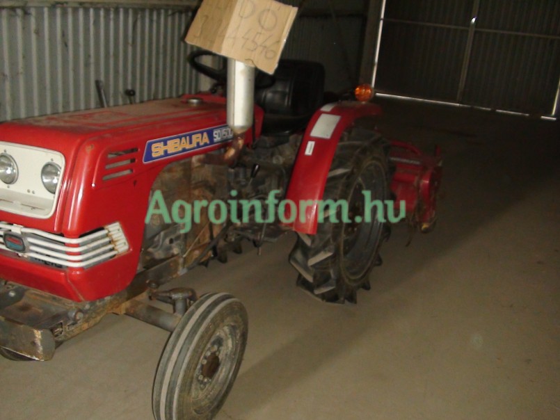 Shibaura sd1500 japán kis traktor talajmaróval eladó (aktív ...