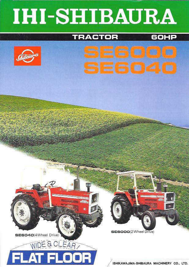 IHI-Shibaura SE6000/6040 60HP Tractor Original Sales Sheet