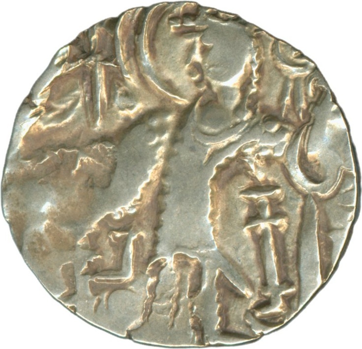 India BENARES: King Kidore 360-380 AD, gold stater 8 g, very fine ...