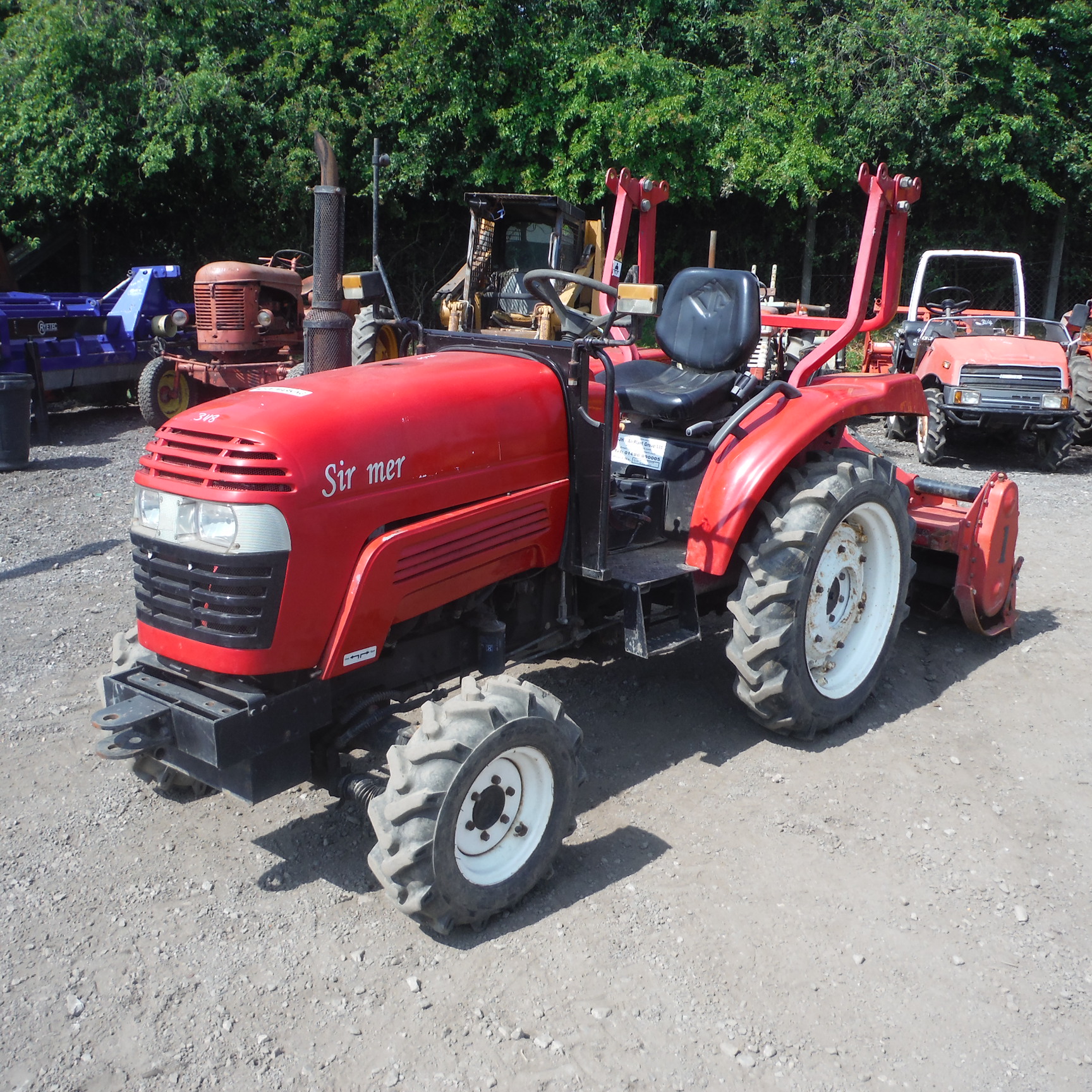 SIROMER 204 4wd compact tractor c/w rotavator (R&D)