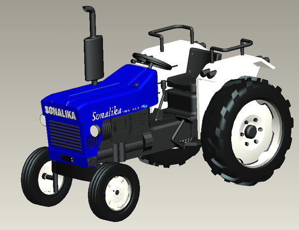 Sonalika 740 Di - - 3D CAD model - GrabCAD