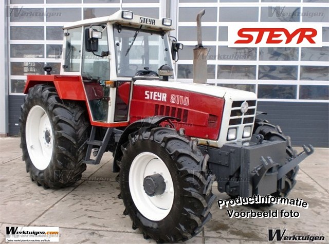 Steyr 8110 - Steyr - Machine Specificaties - Machine specificaties van ...
