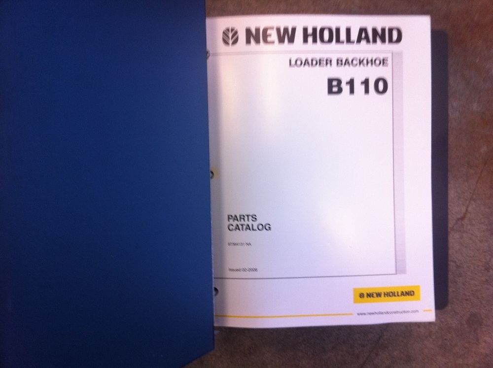 New Holland Loader Backhoe B110 Complete Parts Manual | eBay