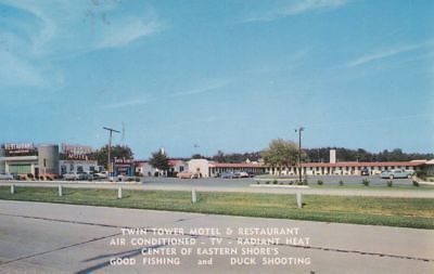 G1375 MD, Pocomoke City Twin Tower Motel Postcard | eBay