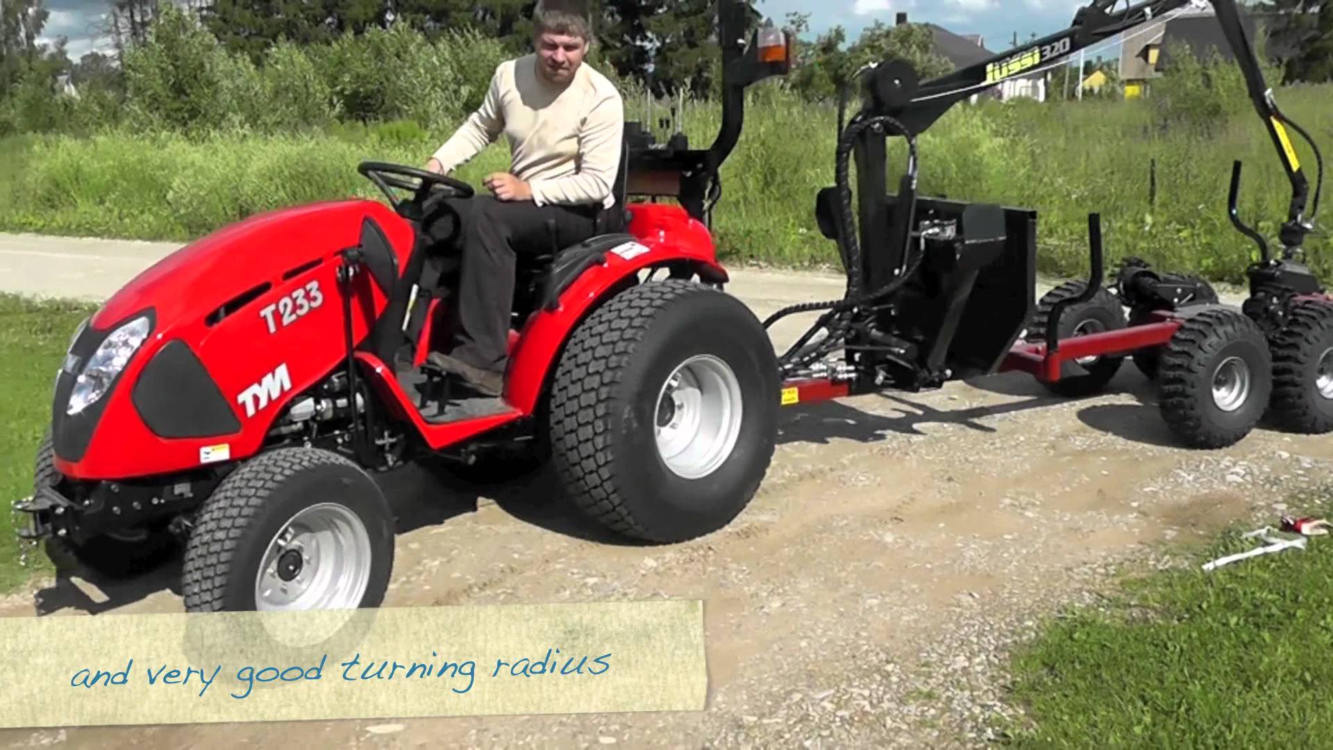 Vahva Jussi 320 with TYM T233 tractor - YouTube