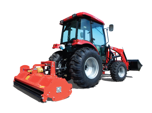 TYM T554 Hydrostatic Cab Tractor with industrial tires and front ...