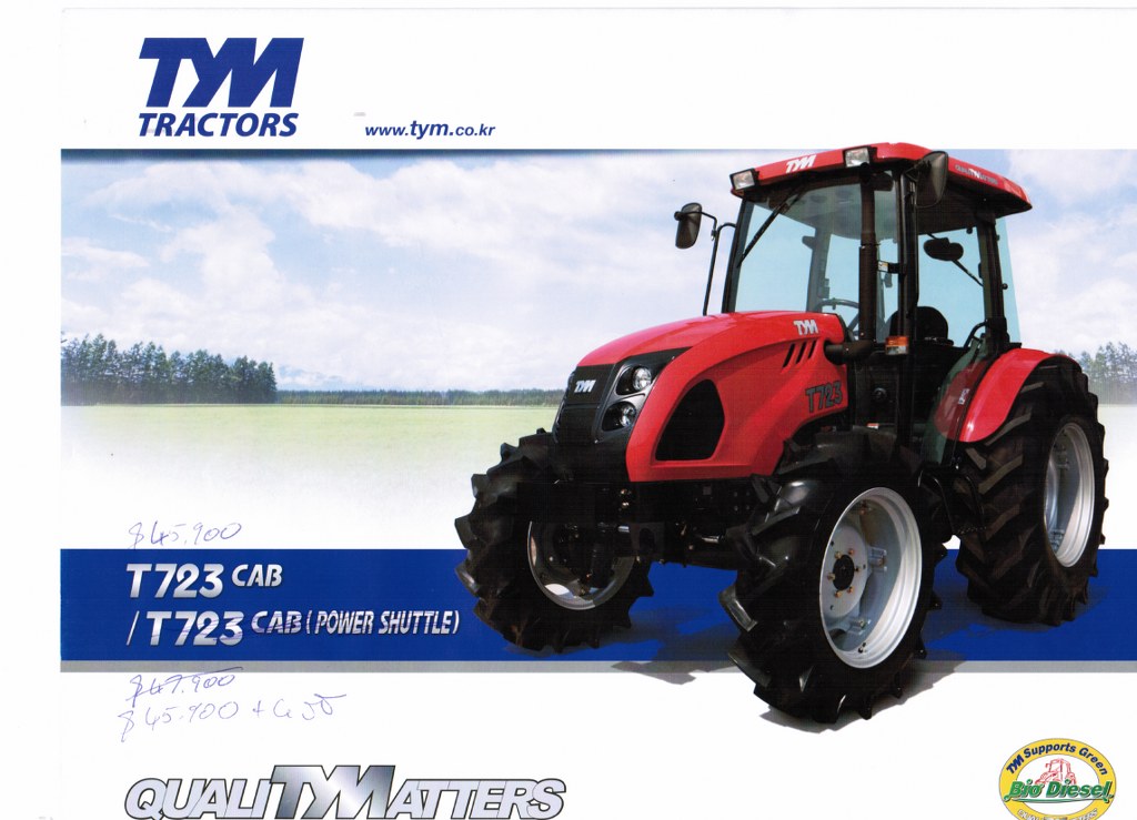 waione: Review: TYM T723 4WD Tractor