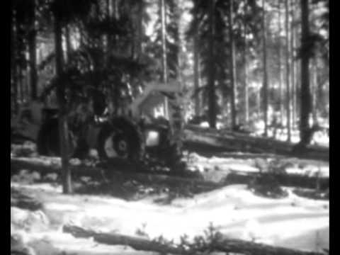 Valmet 363 Skidder 1963 - YouTube