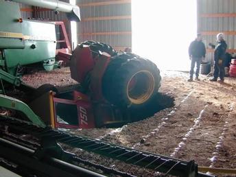 Versatile 750 - Found A Sinkhole In The Barn - TractorShed.com
