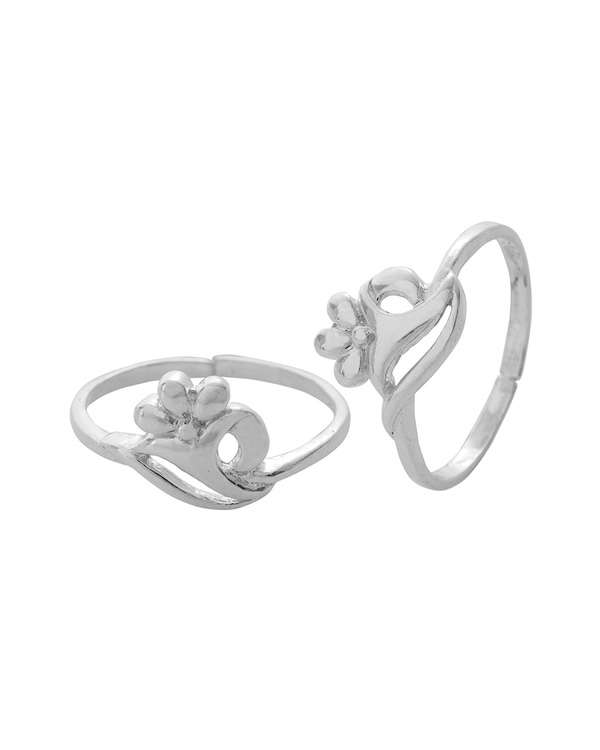 Versatile 925 Sterling Silver Casted Toe Ring Pair | Buy Designer ...