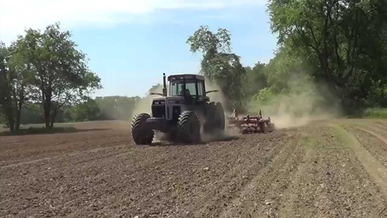 ... Greenford Ohio with a White 195 Tractor and Krause Landsman. - YouTube