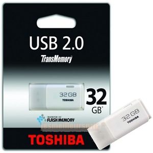 ... CLE USB TOSHIBA HAYABUSA 32 Go 32GB 32 GB 32GO USB 2.0 BLANCHE WHITE