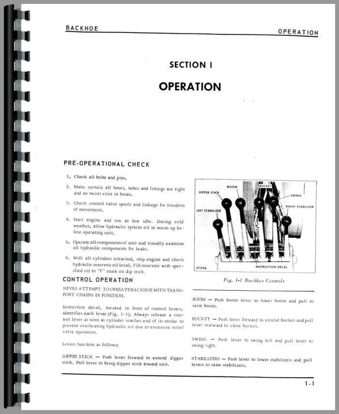 White 2-62-15 Backhoe Attachment Service Manual (HTWH-SBKH262)