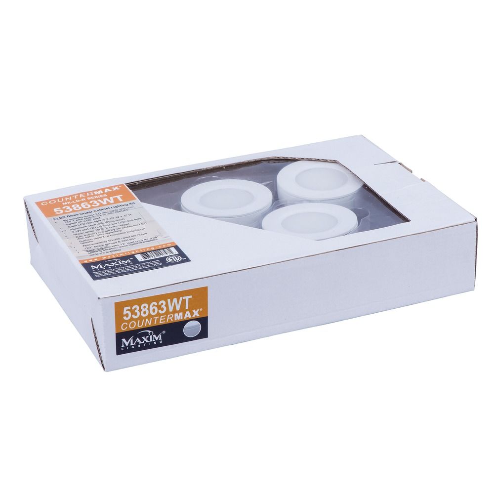 ... Lighting Countermax Mx-Ld-Kit White 2.75-Inch LED Puck Light 53863WT
