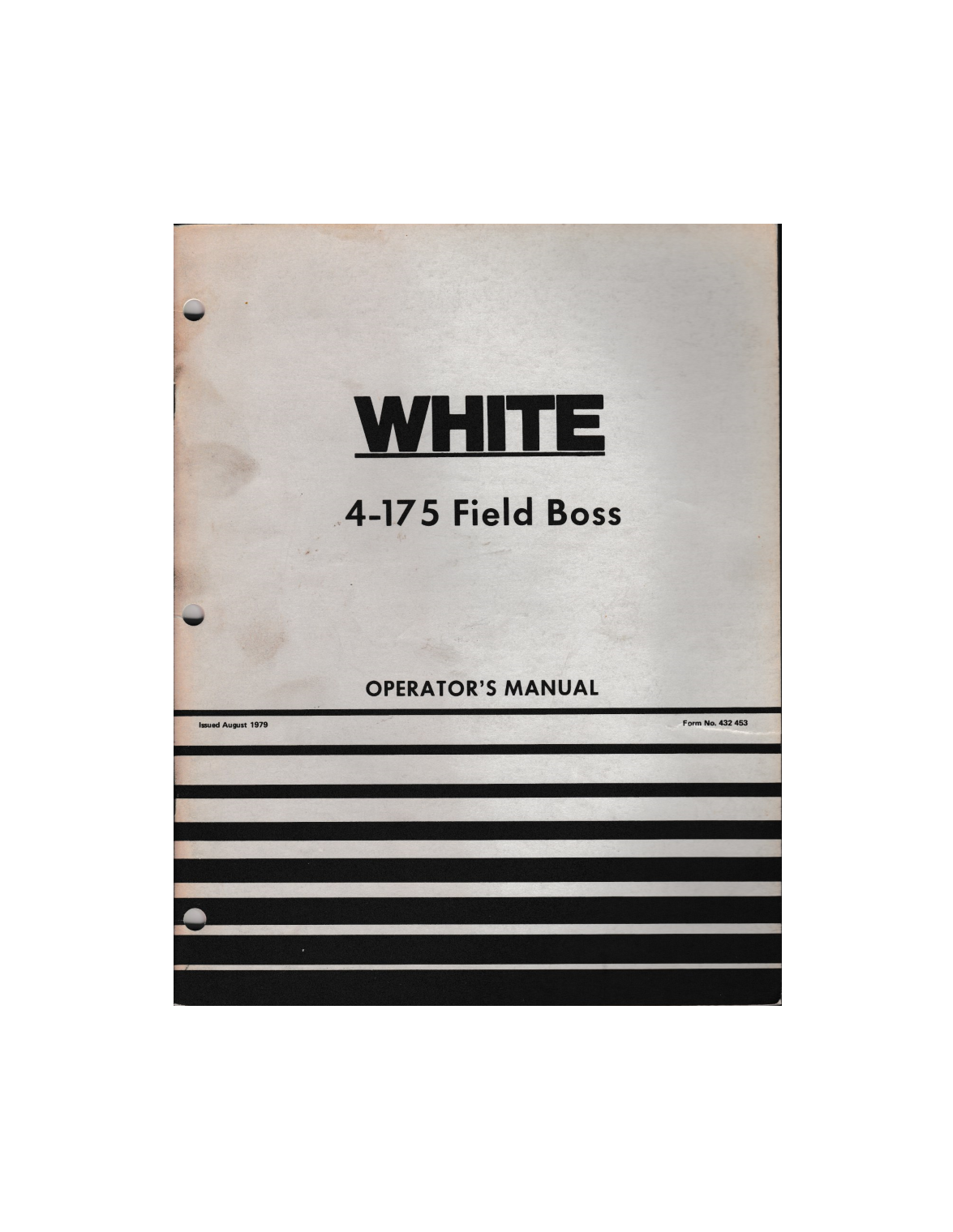 White 4-175 Field Boss Tractor Operator's Manual » Flynn's Tractor ...