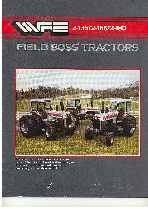 white field boss 2 135 2 155 2 180 tractor brochure 16 page brochure ...