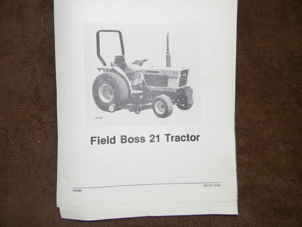 Iseki Field Boss 21 tractor parts manual | eBay