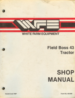 White Iseki Field Boss 43 Tractor Service Workshop Manual