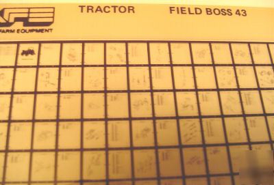 What is for sale: White 43 field boss tractor parts catalog micro ...