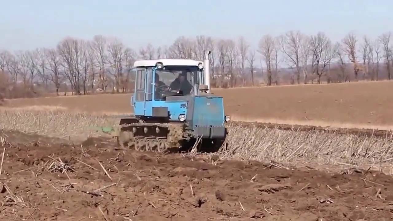 Ploughing | tractor XTZ-181 - YouTube