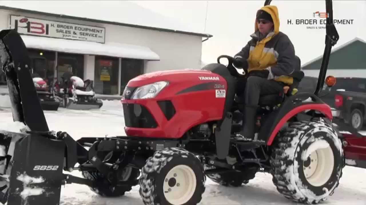 Yanmar 324 tractor with SB52 snowblower from H. Broer Equipment Sales ...