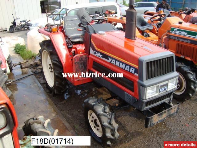 YANMAR F18D USED COMPACT TRACTOR / Japan Tractors for sale from OHO ...
