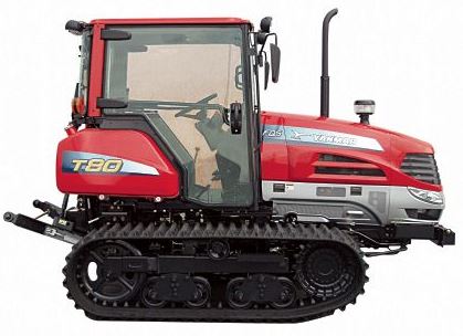 Yanmar T80 (Standard)Rubber Track Tractor With Enclosed Cab With heat ...