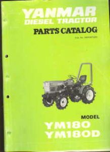 Yanmar Tractor YM180 YM180D Parts Manual