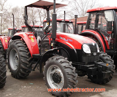 YTO Tractor - YTO X754, 75 HP YTO 4WD Wheel Tractor