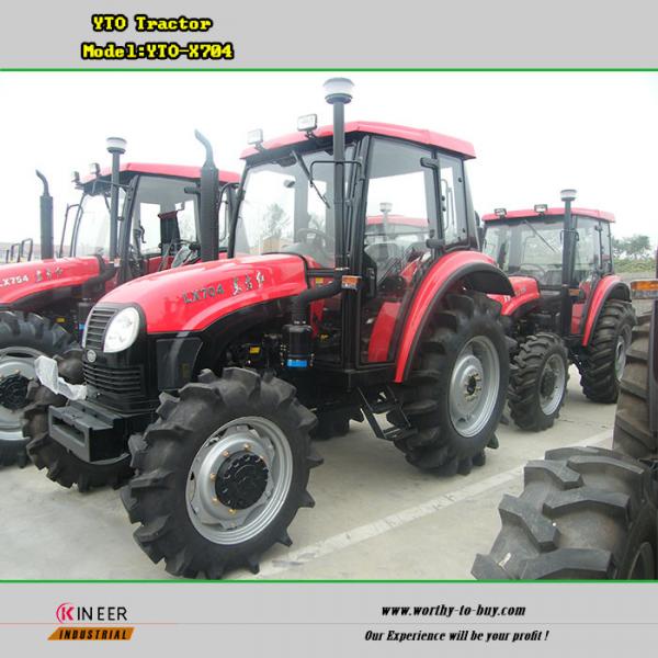 Quality YTO-X704 wheel tractor,YTO 70hp 4wheel drive farm tractor for ...