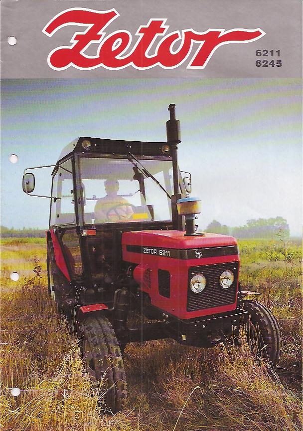 Zetor 6211 & 6245 Tractors Original Sales Brochure